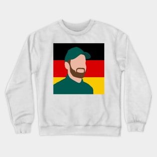 Sebastian Vettel Face Art - Flag Edition Crewneck Sweatshirt